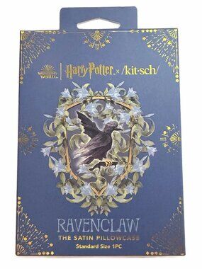 Kit•sch x Harry Potter Ravenclaw Satin Zipper Pillowcase Standard/Queen New
